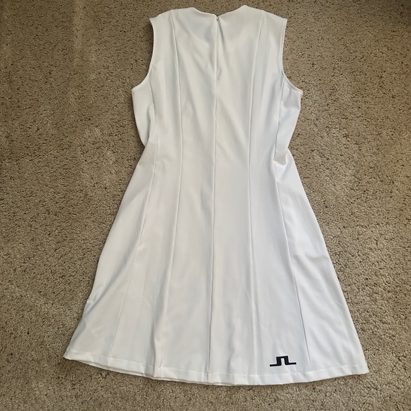 Ladies J. Lindeberg Jasmin Dress in White NWT sz Large (293) - Picture 5 of 16